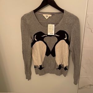 Cute Penguin sweater from Anthropology size M NWT